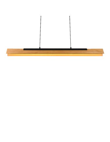 Lámpara colgante LED altura Kerale 25W vista desde abajo| LeonLeds