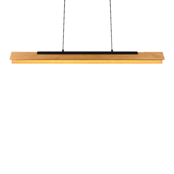 Lámpara colgante LED altura Kerale 25W vista desde abajo| LeonLeds