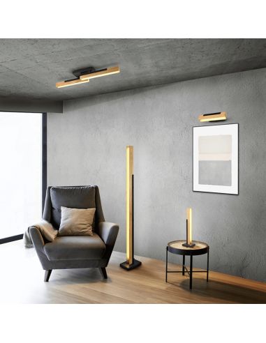 Lampadaire LED intégré Kerala 16W dans un salon | leonleds