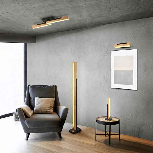 Lampadaire LED intégré Kerala 16W dans un salon | leonleds