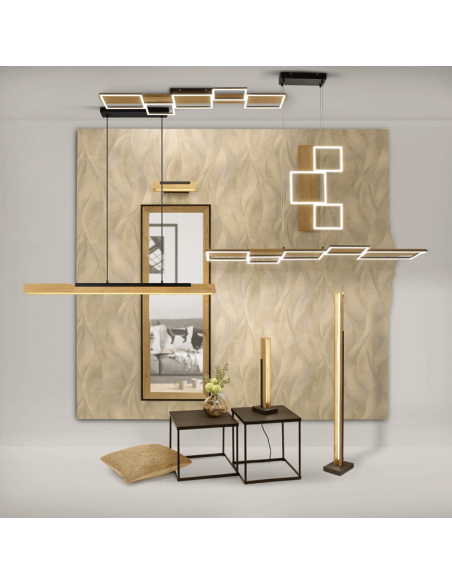 Lampadaire LED intégré Kerala 16W composition du produit | leonleds