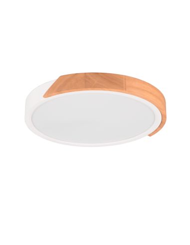 Plafón de techo LED integrado Jano 20W apagado| LeonLeds