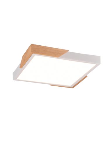 Plafón de techo LED integrado cuadrado 20W | LeonLeds