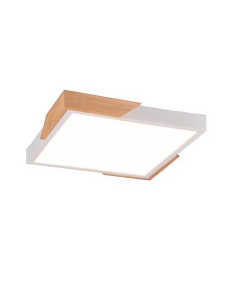 Plafón de techo LED integrado cuadrado 20W | LeonLeds