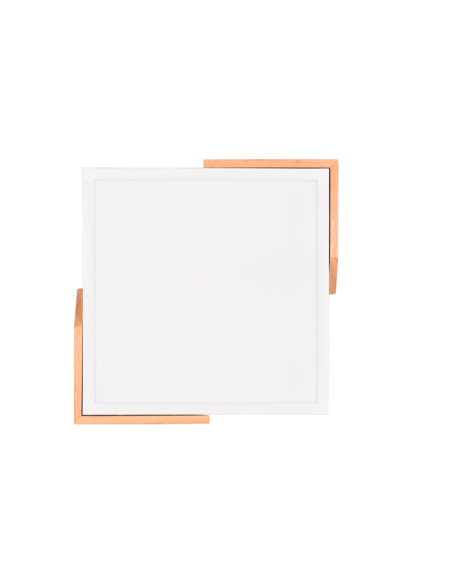 Plafón de techo LED integrado cuadrado 20W sin luz| LeonLeds