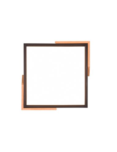 Plafón de techo LED integrado Meta negro 20W | LeonLeds