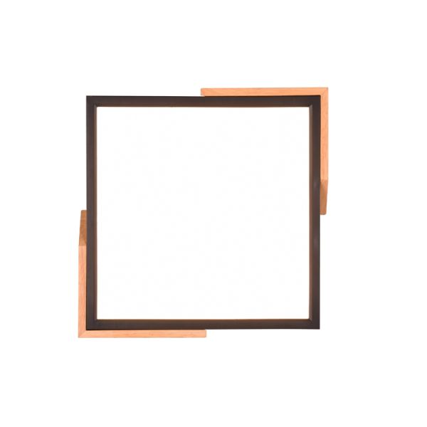 Plafón de techo LED integrado Meta negro 20W | LeonLeds