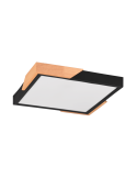 Plafón de techo LED integrado Meta negro 20W apagado| LeonLeds