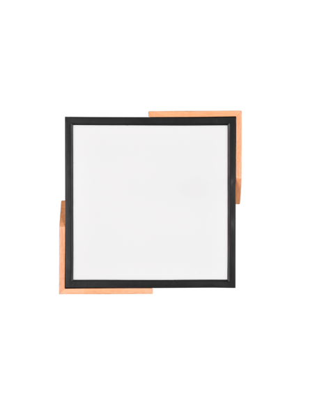 Plafón de techo LED integrado Meta negro 20W sin luz| LeonLeds