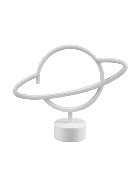 Lampe de table LED en forme de planète éteinte | leonleds