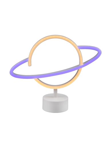 Lámpara de sobremesa LED forma planeta | LeonLeds