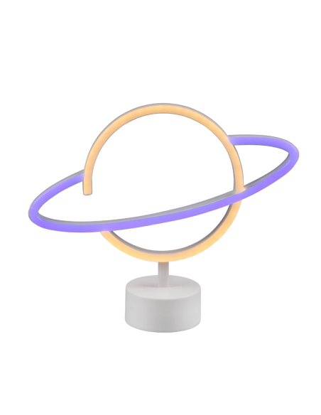 Lámpara de sobremesa LED forma planeta | LeonLeds