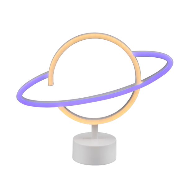 Lámpara de sobremesa LED forma planeta | LeonLeds