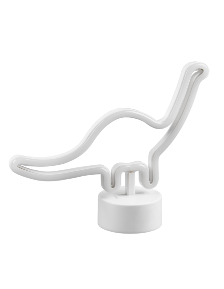 Lampe de table LED en forme de dinosaure vue de côté | leonleds