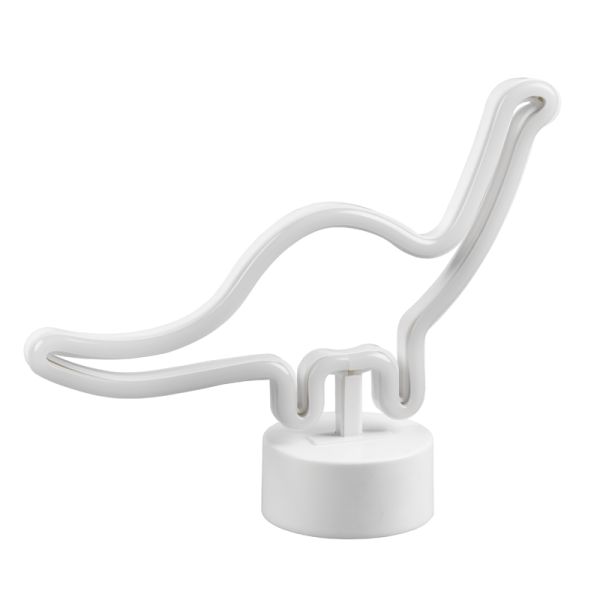 Lámpara de sobremesa LED forma dinosaurio vista lateral| LeonLeds