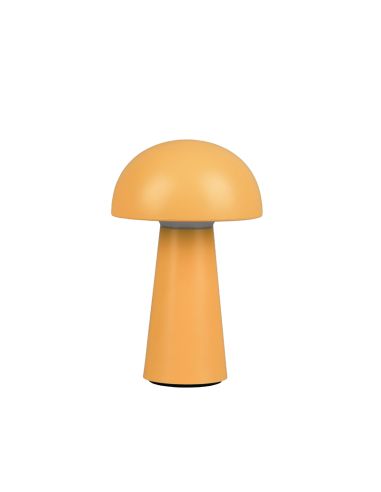 Lámpara de sobremesa Lennon amarillo apagada | LeonLeds