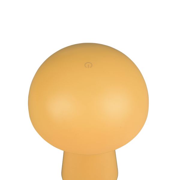 Lámpara de sobremesa Lennon amarillo botón| LeonLeds