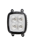 Faro de trabajo cunetero LED emptorable 40W 3.400Lm 12V 24V para tractores John Deere Lateral| LeonLeds