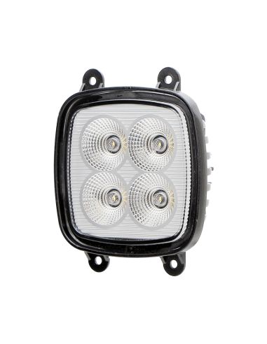 Faro de trabajo cunetero LED emptorable 40W 3.400Lm 12V 24V para tractores John Deere Lateral| LeonLeds