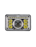 Phare LED rectangulaire homologué Massey Ferguson New Holland John Deere Landini | leonleds