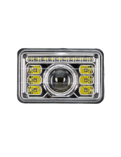 Phare LED rectangulaire homologué Massey Ferguson New Holland John Deere Landini | leonleds