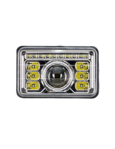 Faro delantero LED rectangular homologado Massey Ferguson New Holland John Deere Landini | LeonLeds