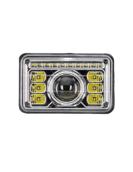 Faro delantero LED rectangular homologado Massey Ferguson New Holland John Deere Landini | LeonLeds