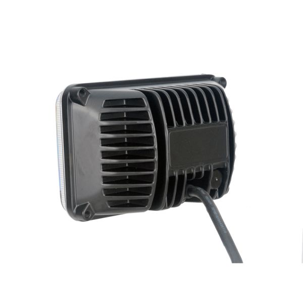 Farol LED retangular aprovado Massey Ferguson New Holland John Deere Landini Cable | leonleds