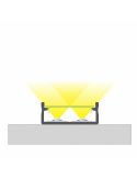 Difusor para Perfil de Aluminio ´Dual` 2,02 Metros PMMA Lumines | LeonLeds
