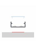 Difusor para Perfil de Aluminio ´Dual` 2,02 Metros PMMA Lumines | LeonLeds