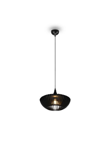 Lámpara colgante LED Colino en techo encendida | LeonLeds