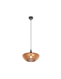 Lámpara de techo colgante LED Colino madera encendida| LeonLeds