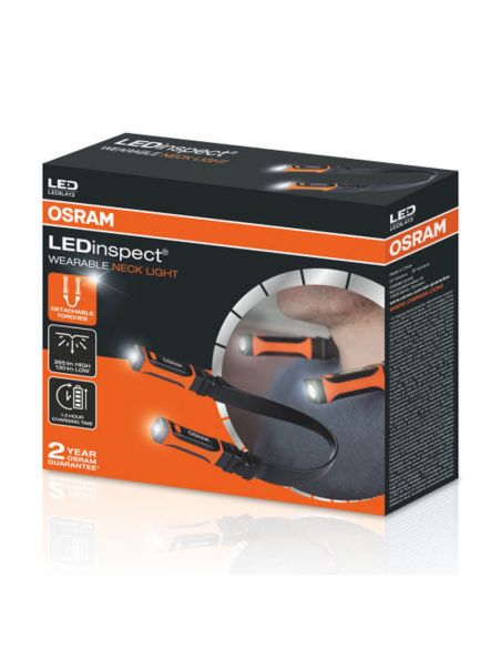Linterna LED de trabajo para cuello con 2 Luces LED WEARABLE NECKLIGHT LEDIL413 Osram | LeonLeds