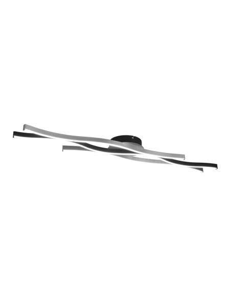 Plafón de techo moderno Blaze regulable color aluminio | LeonLeds