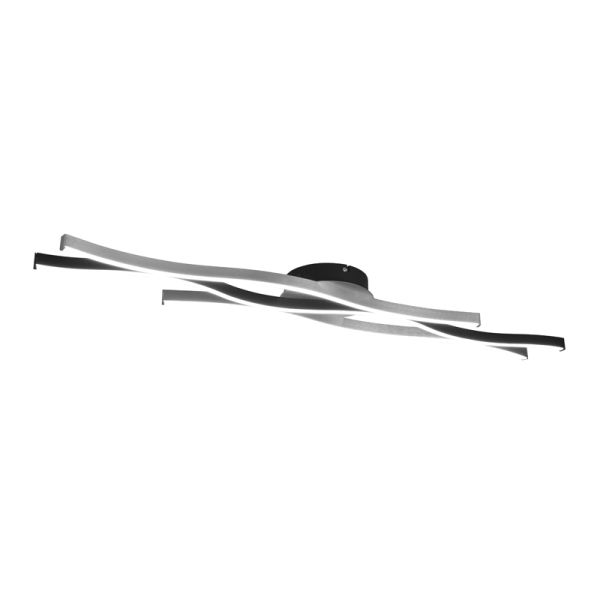 Plafón de techo moderno Blaze regulable color aluminio | LeonLeds
