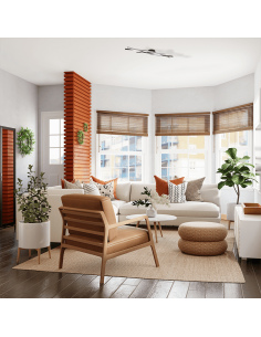 Candeeiro de teto moderno Blaze cor de alumínio regulável em | leonleds 2