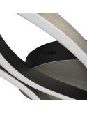 Plafón de techo moderno Blaze regulable color aluminio detalle| LeonLeds