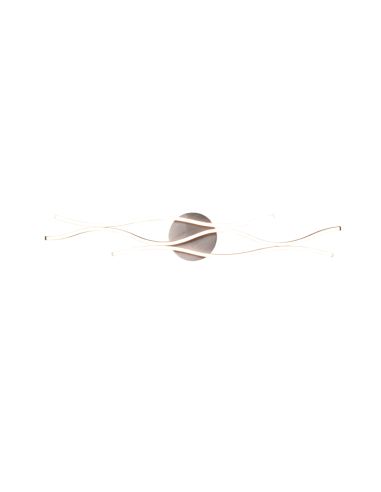 Plafón de techo moderno Blaze regulable color aluminio luz cálida | LeonLeds
