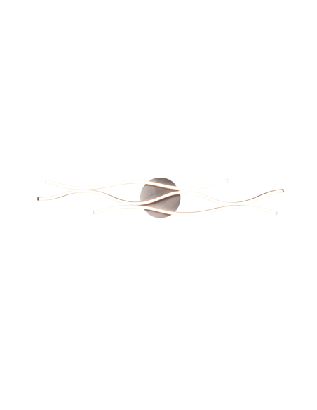 Plafón de techo moderno Blaze regulable color aluminio luz cálida | LeonLeds