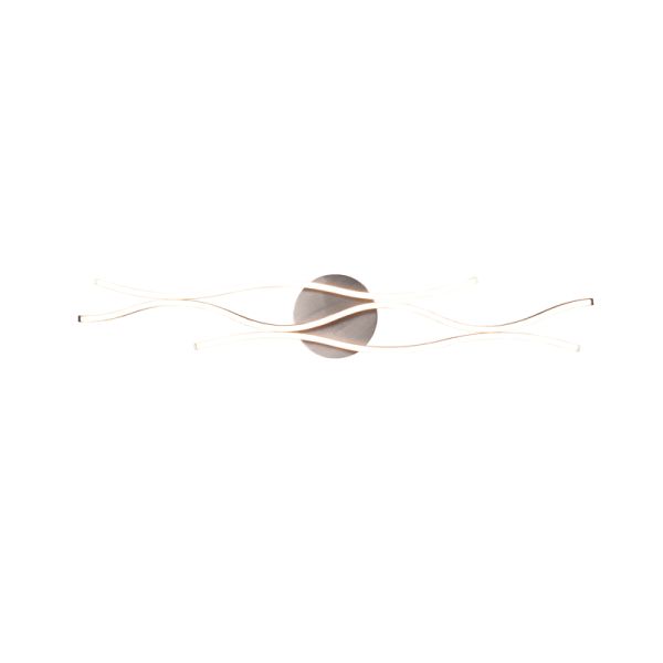Plafón de techo moderno Blaze regulable color aluminio luz cálida | LeonLeds