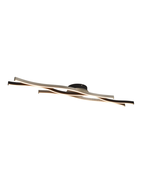 Plafonnier moderne Blaze dimmable couleur aluminium sur | leonleds