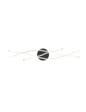 Plafonnier moderne Blaze bronze mat lumière froide | leonleds