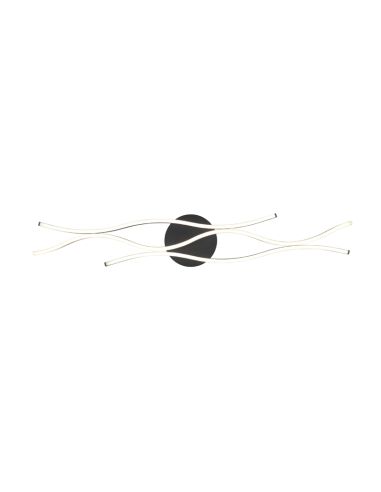 Moderna luminária de teto Blaze bronze fosco luz fria | leonleds