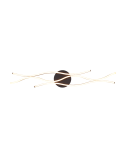 Candeeiro de tecto moderno Blaze bronze mate luz quente | leonleds