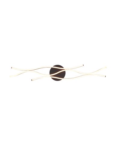 Plafonnier moderne Blaze bronze mat lumière chaude | leonleds
