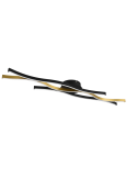Plafonnier moderne Blaze bronze mat vu détail | leonleds
