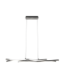 Lámpara colgante moderna aluminio Blaze regulable encendida | LeonLeds