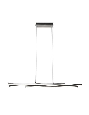 Lámpara colgante moderna aluminio Blaze regulable encendida | LeonLeds