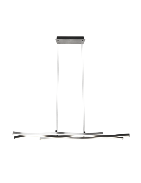Lámpara colgante moderna aluminio Blaze regulable encendida | LeonLeds