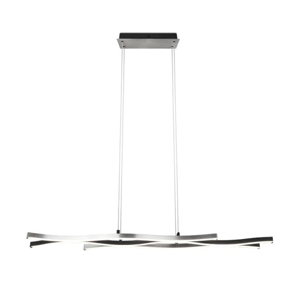 Lámpara colgante moderna aluminio Blaze regulable encendida | LeonLeds